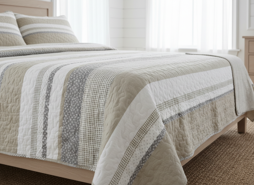 Harmonie Quilt Set — Taupe