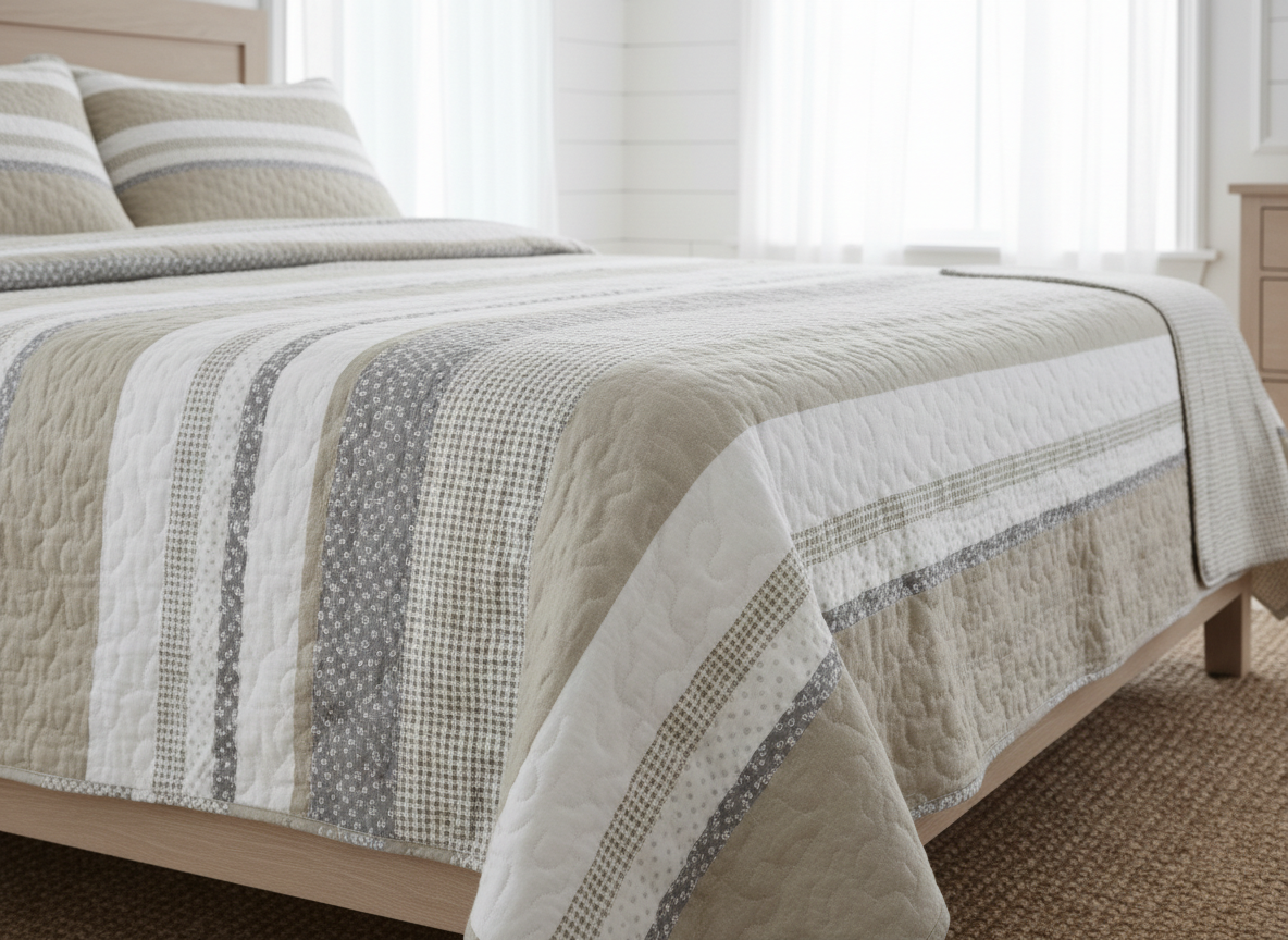 Harmonie Quilt Set — Taupe
