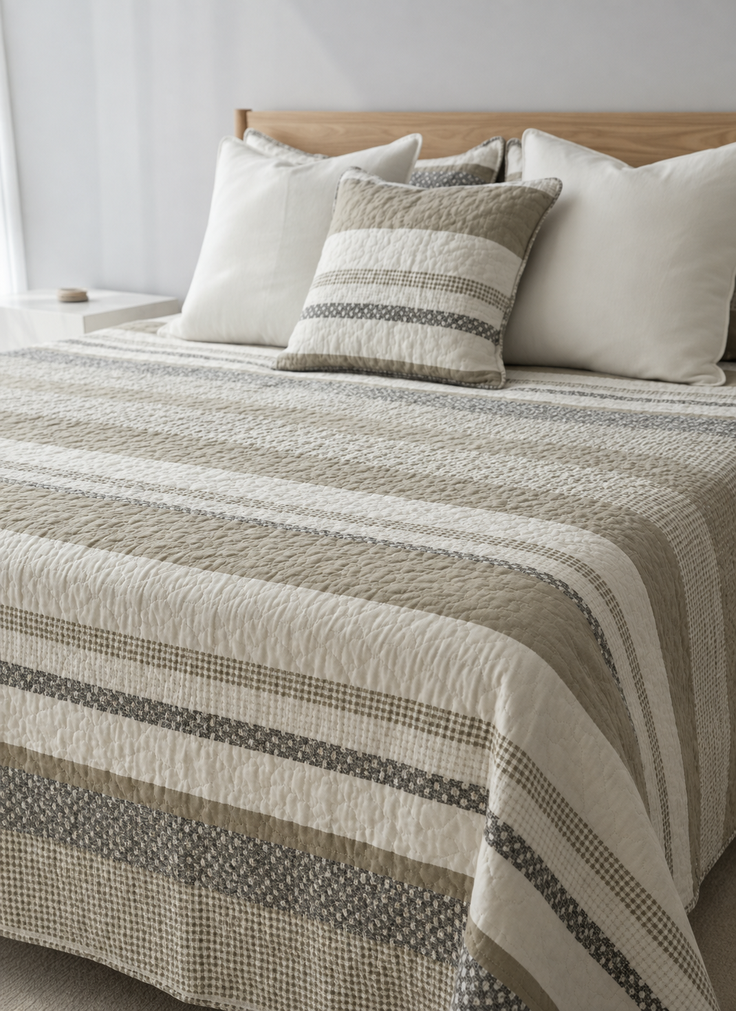 Harmonie Quilt Set — Taupe
