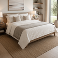 Haven Quilt Set — Cream White