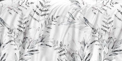 Close-up of the Beatrice embroidered quilting