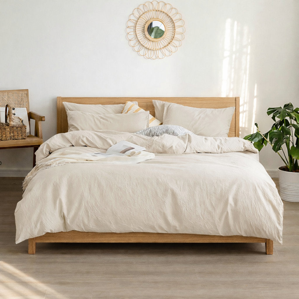 Nature duvet cover set in Beige