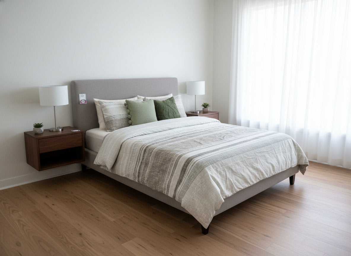 Jacob duvet cover styled with matching shams