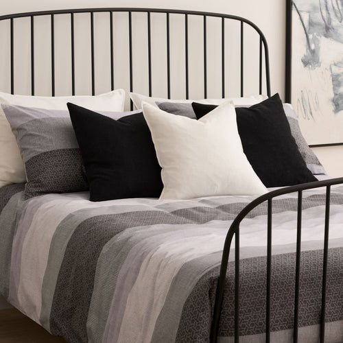 Brooks duvet cover set on a made bed