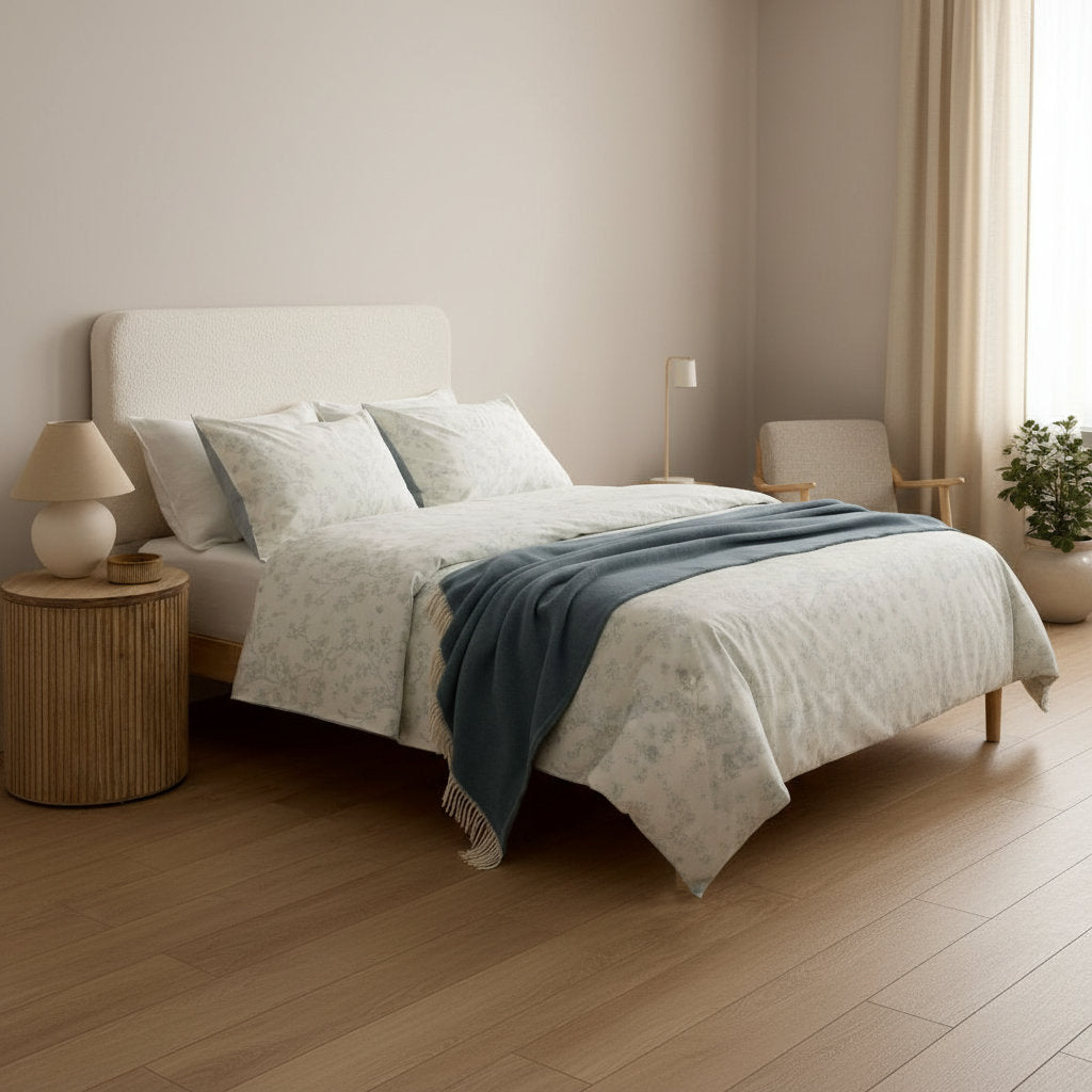 Danielle duvet cover set on a made bed