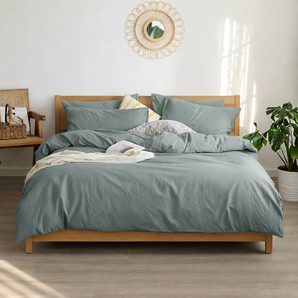 Nature duvet cover set in Ocean
