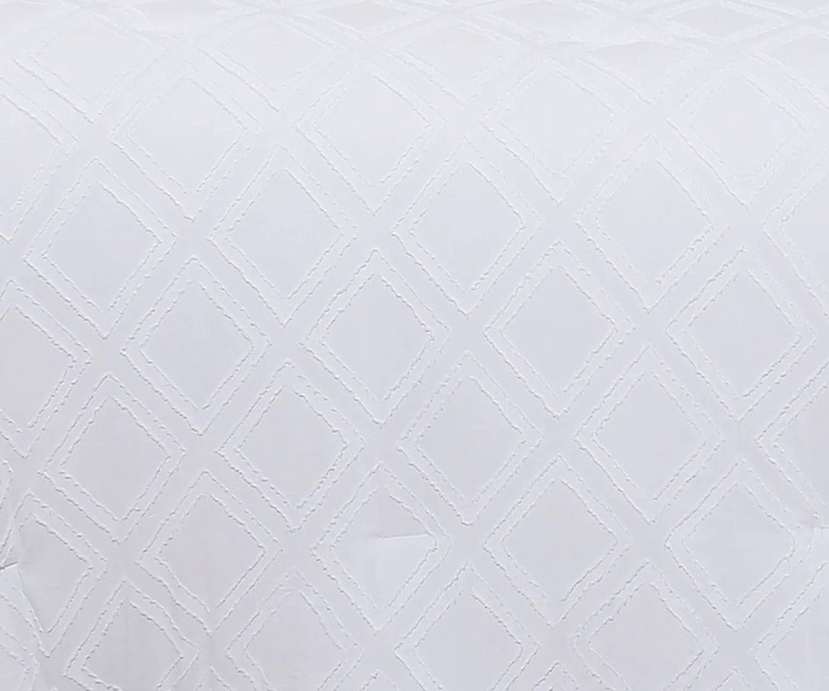 Close-up of the Kate embroidered quilting