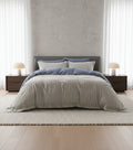 Ludovic duvet cover set on a made bed
