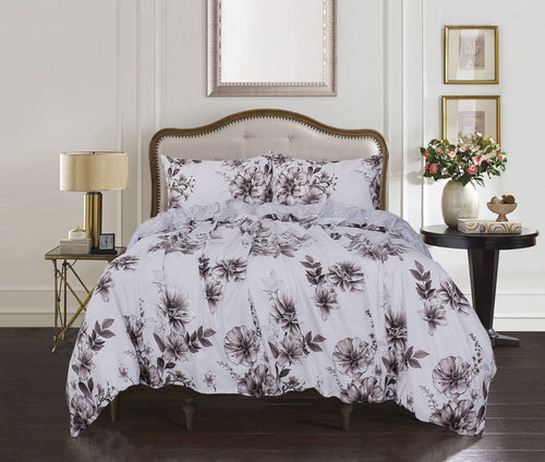 Aly duvet cover styled with matching shams