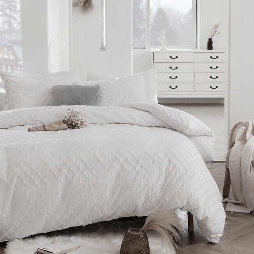 Arnaud duvet cover styled with matching shams