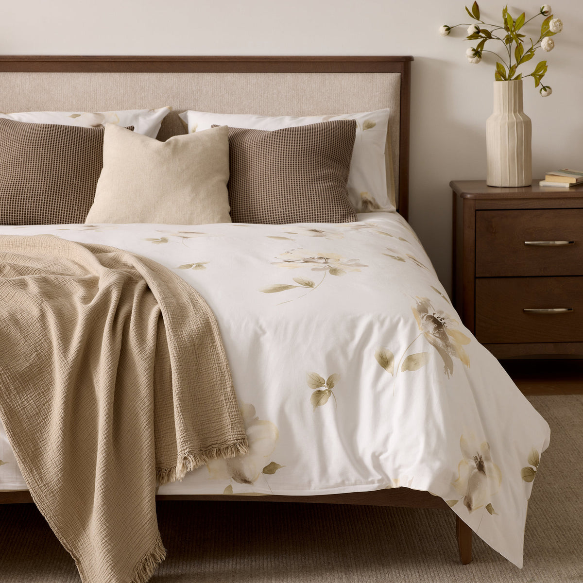 Kendall 400 thread count cotton duvet cover