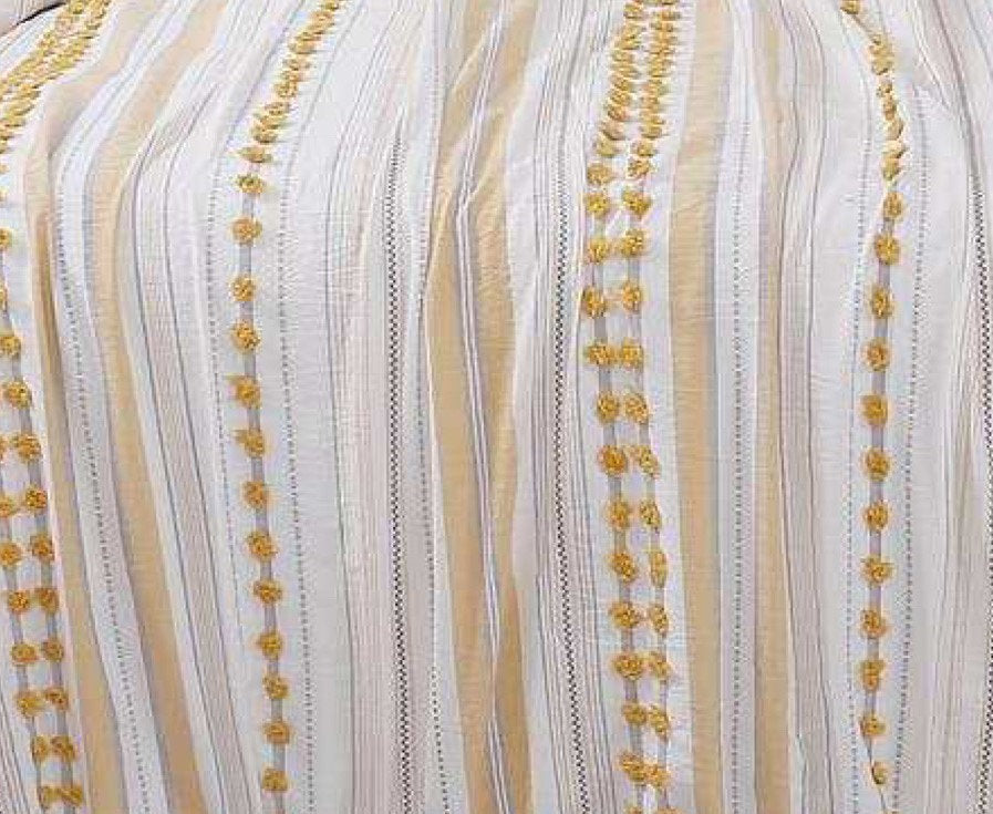 Close-up of the Noam textured cotton weave