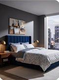 Ariana duvet cover set on a made bed