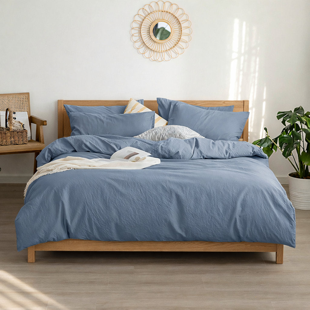 Nature duvet cover set in Blue