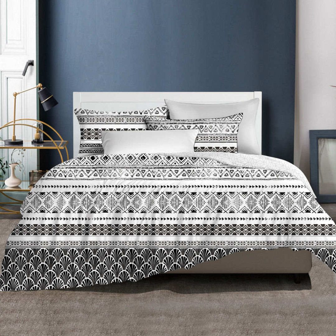 Macy duvet cover styled with matching shams