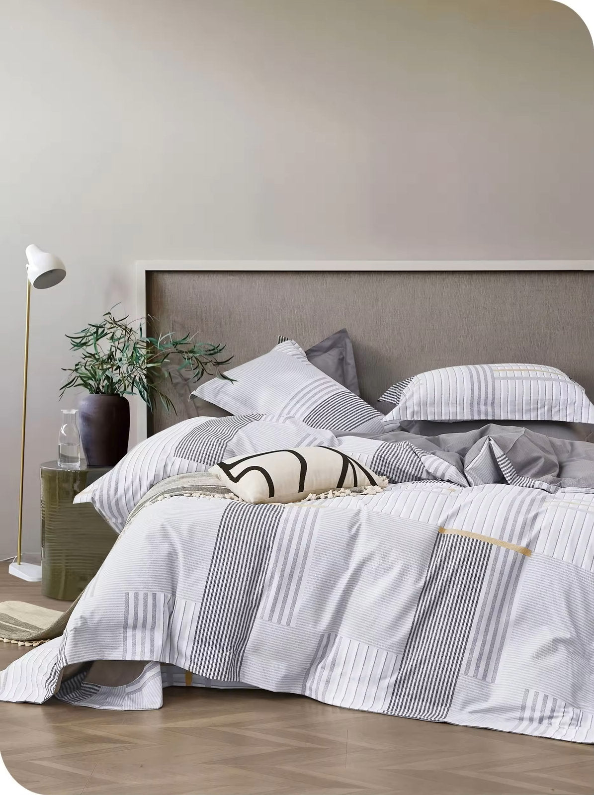 Andrew duvet cover styled with matching shams
