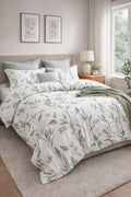 Hailey duvet cover set on a made bed
