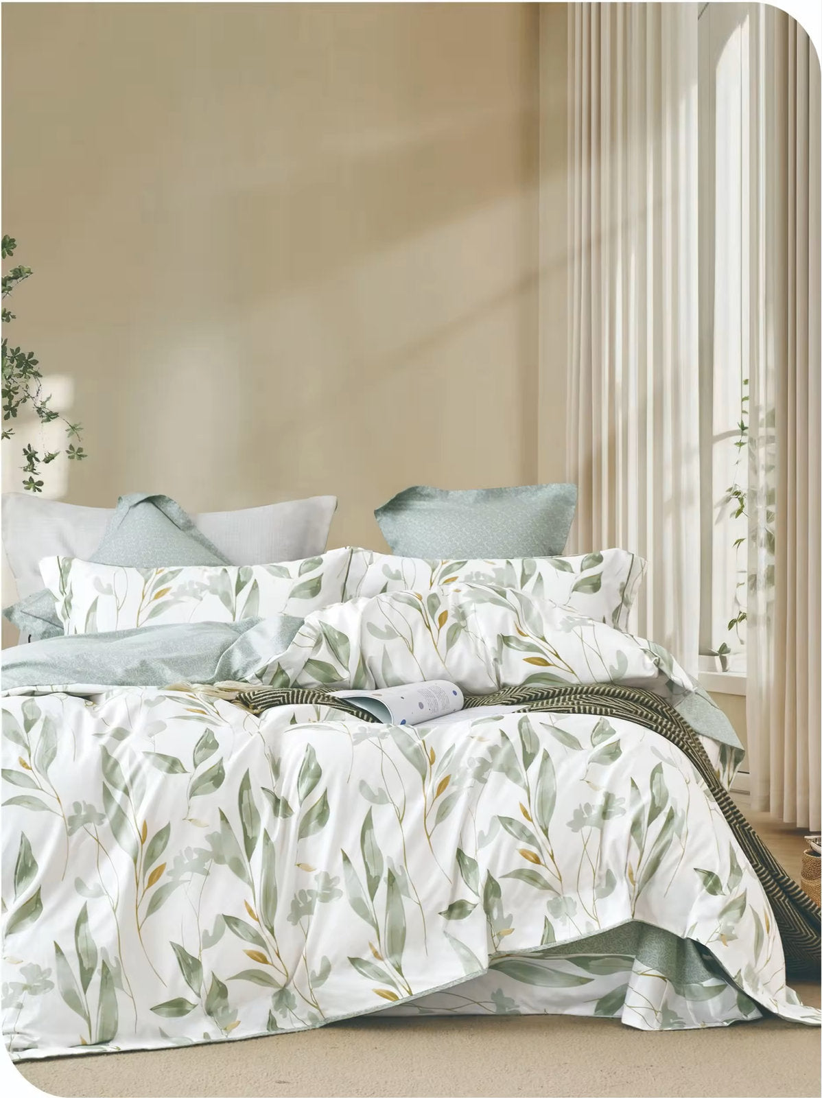 Hailey duvet cover styled with matching shams